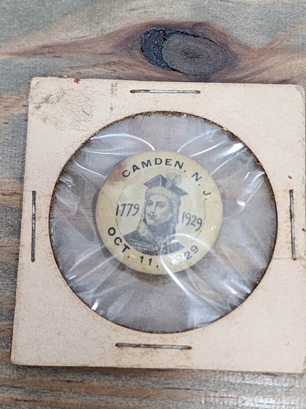 Vintage 1929 Camden New Jersey Pulaski Memorial Day Button